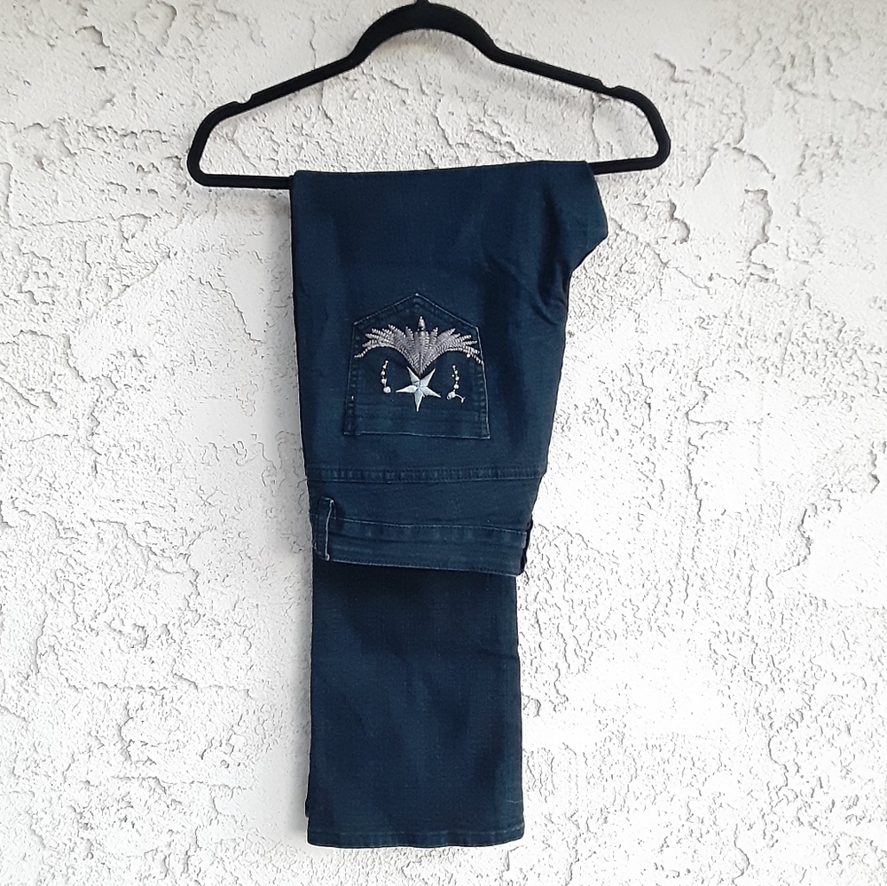 QQMY Dark Blue Women Jeans Size 11/12